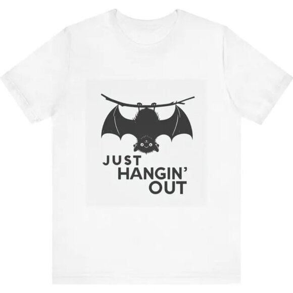 Tops - Bat Tee Shirt, Chillin Unisex Halloween Tee, Funny Halloween Shirt